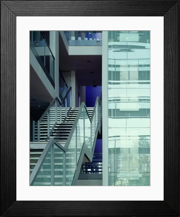 Framed Print : city university lift shaft and stair Framed Print : city university lift shaft and stair