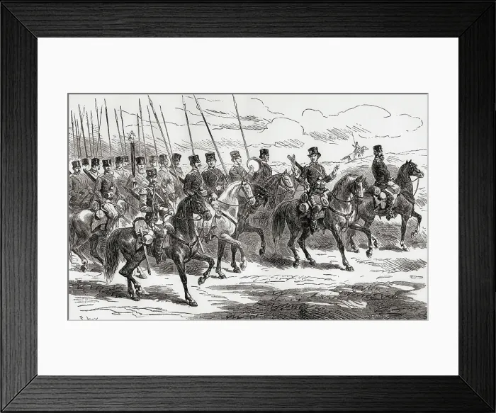 Framed Print : Russian cossacks on the march during the Russo-Turkish War (1877-1878) Framed Print : Russian cossacks on the march during the Russo-Turkish War (1877-1878)