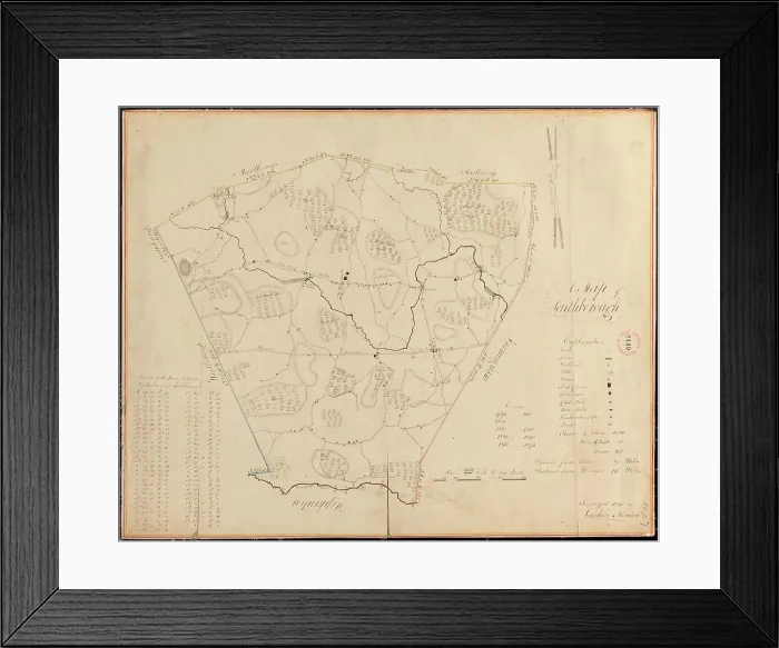 Framed Print : Plan of Southborough made by Larkin Newton, dated 1831, . Massachusetts. Office of the Secretary of State Framed Print : Plan of Southborough made by Larkin Newton, dated 1831, . Massachusetts. Office of the Secretary of State