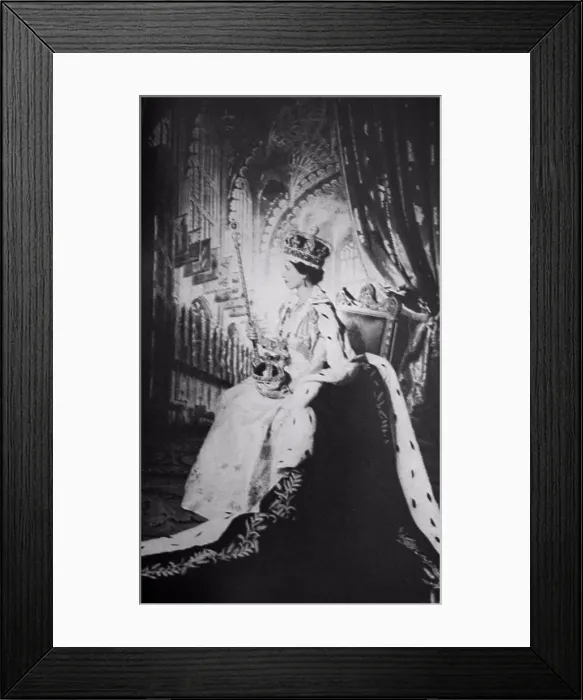 Framed Print : Photograph of Queen Elizabeth II (1926-) Queen of the United Kingdom