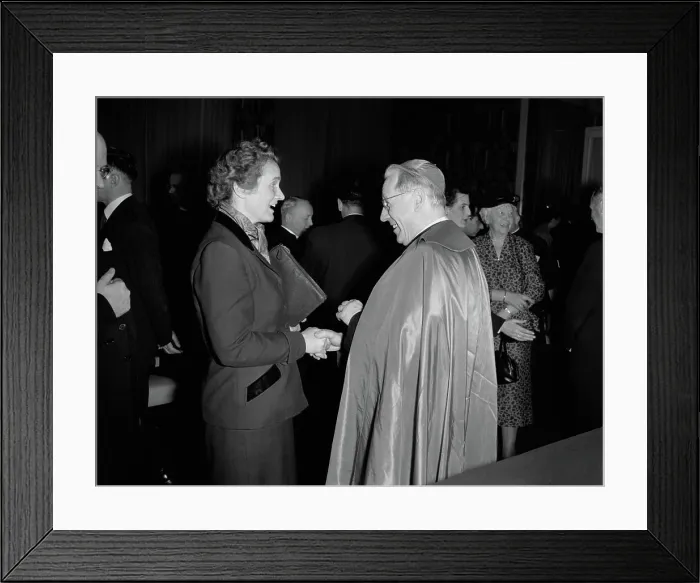 Framed Print : Anefo photo collection. Congress International Union of Catholic employers O Framed Print : Anefo photo collection. Congress International Union of Catholic employers O