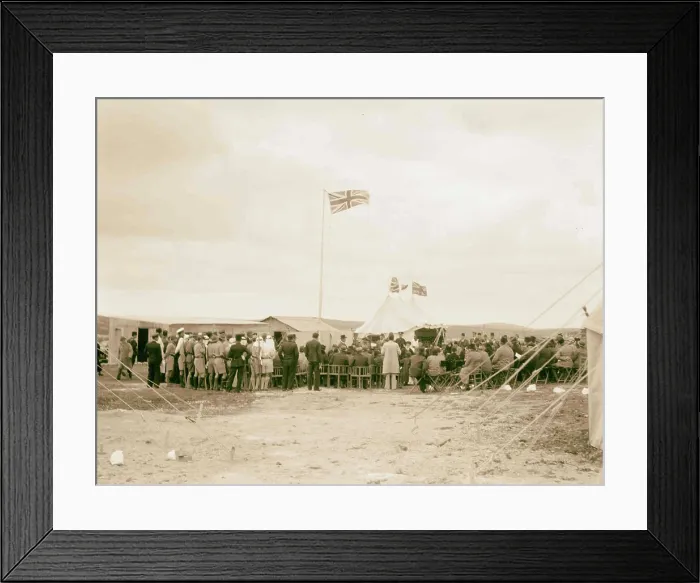 Framed Print : Inauguration of the Palestine Broadcasting Service