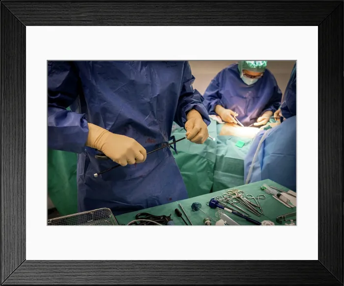 Framed Print : Reportage in the gynecology surgery service of the Chambéry Métropole Savoie Hospital Framed Print : Reportage in the gynecology surgery service of the Chambéry Métropole Savoie Hospital