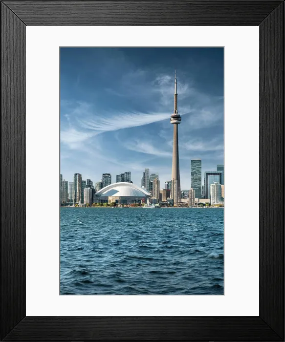 Framed Print : Toronto Canada downtown city skyline over Lake Ontario Framed Print : Toronto Canada downtown city skyline over Lake Ontario