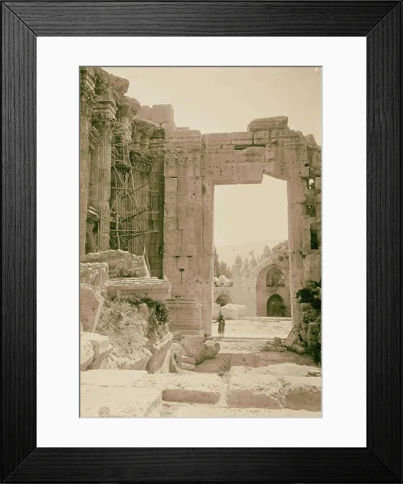 Framed Print : Temple of Bacchus 1898, Middle East Framed Print : Temple of Bacchus 1898, Middle East