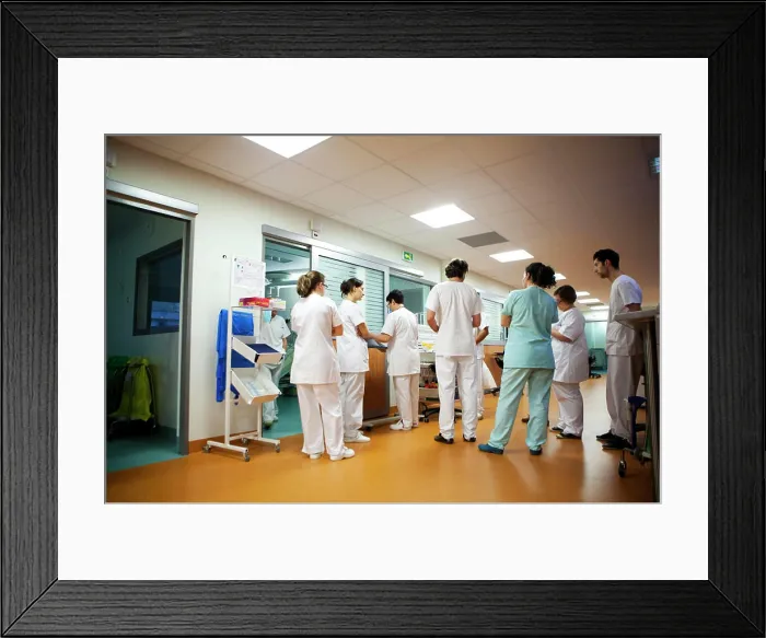 Framed Print : Reportage in Robert Ballanger hospital's Intensive Care Unit in France Framed Print : Reportage in Robert Ballanger hospital's Intensive Care Unit in France