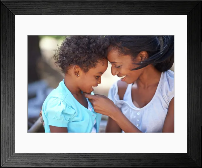 Framed Print : Girl, love or mother with smile in nature or forest to relax or bond on a summer holiday vacation trip Framed Print : Girl, love or mother with smile in nature or forest to relax or bond on a summer holiday vacation trip