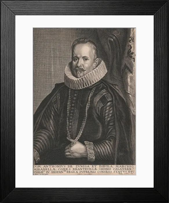 Framed Print : Dom: Antonius de Zuniga et Davila