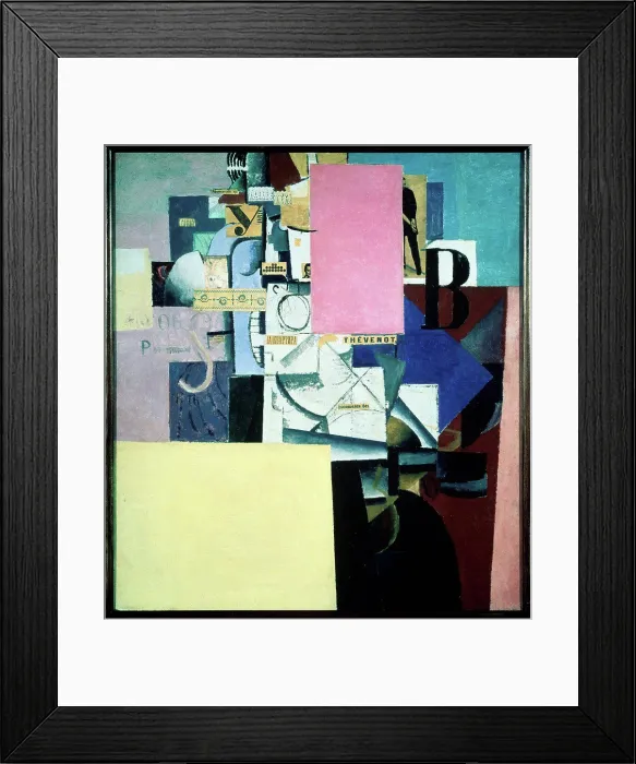 Framed Print : Lady at the Poster-post by Malevich Framed Print : Lady at the Poster-post by Malevich