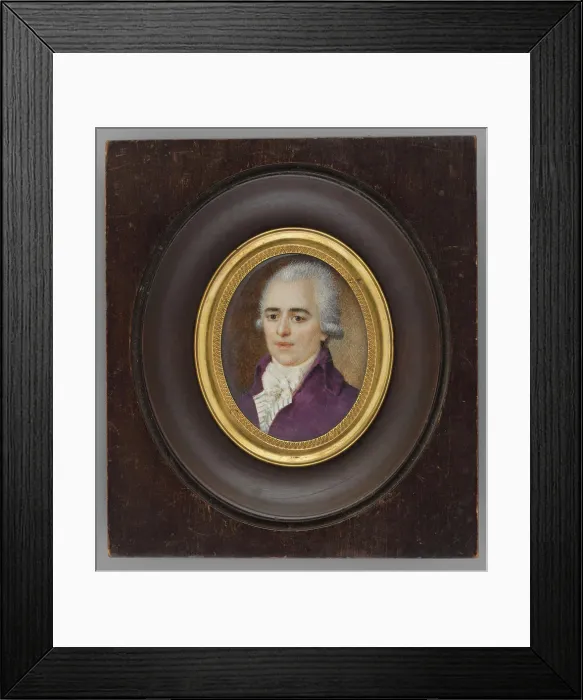 Framed Print : Portrait of the husband in a purple tailcoat; around 1900 (1790-00-00-1790-00-00);Jełowicki Framed Print : Portrait of the husband in a purple tailcoat; around 1900 (1790-00-00-1790-00-00);Jełowicki