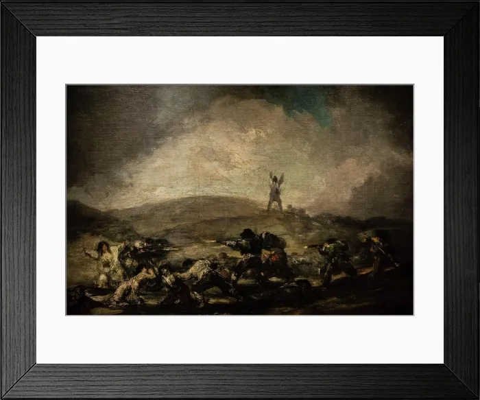 Framed Print : Francisco de Goya y Lucientes, Escena de guerra Framed Print : Francisco de Goya y Lucientes, Escena de guerra