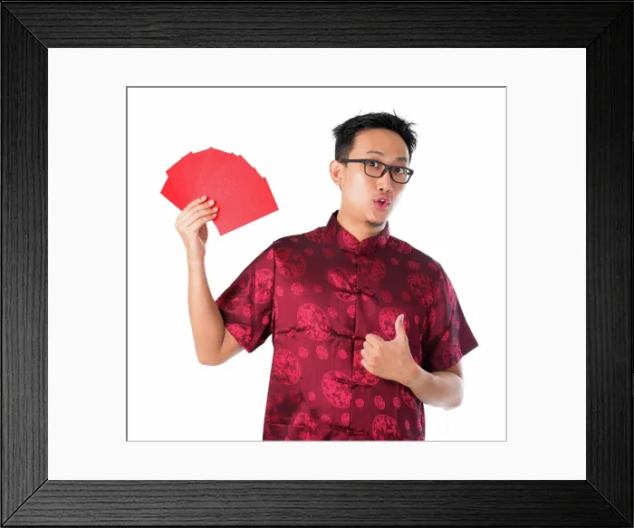 Framed Print : Shocked Asian Chinese man holding many red packets Shocked Asian Chinese man holding many red packets / ang pow for Framed Print : Shocked Asian Chinese man holding many red packets Shocked Asian Chinese man holding many red packets / ang pow for