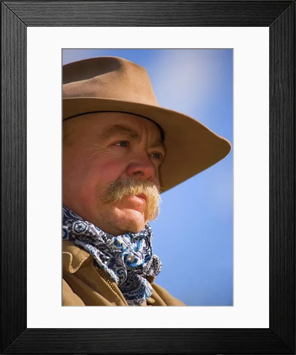 Framed Print : Portrait of Cowboy Framed Print : Portrait of Cowboy