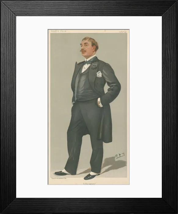 Framed Print : Vanity Fair: Musicians; A Fine Baritone Framed Print : Vanity Fair: Musicians; A Fine Baritone