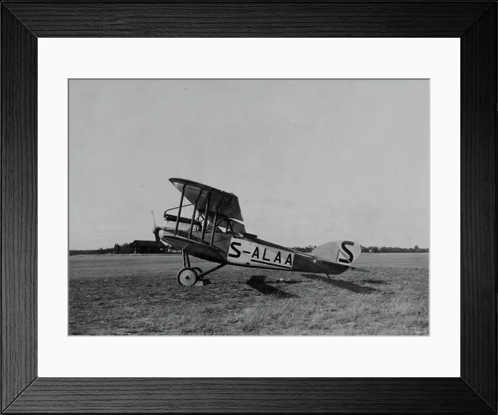 Framed Print : Airplane FVM 18 on an airfield at Malmen Framed Print : Airplane FVM 18 on an airfield at Malmen
