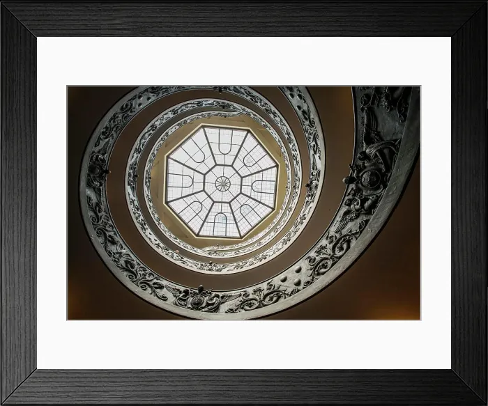 Framed Print : Italy, Rome, Vatican. Circular staircase Framed Print : Italy, Rome, Vatican. Circular staircase