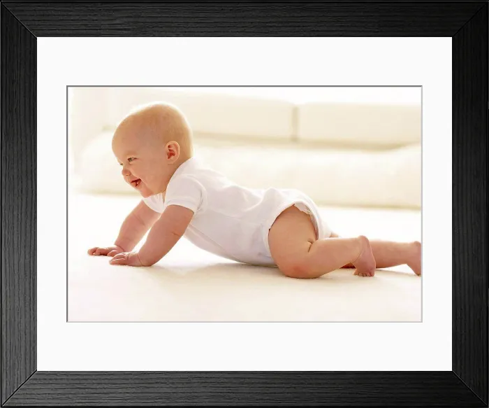 Framed Print : Baby crawling Framed Print : Baby crawling