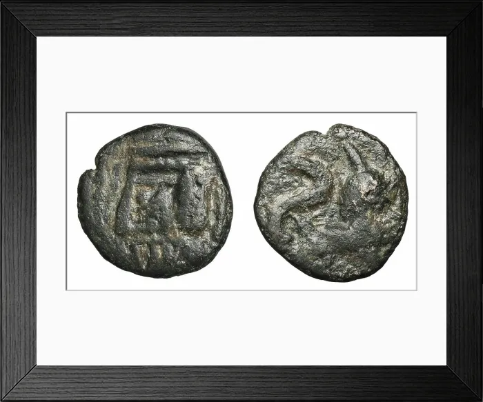 Framed Print : AE. Artabanus IV (król Partii ; 213-224), king Framed Print : AE. Artabanus IV (król Partii ; 213-224), king
