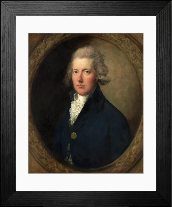 Framed Print : William Pitt, Studio of Thomas Gainsborough, 1727-1788, British Framed Print : William Pitt, Studio of Thomas Gainsborough, 1727-1788, British