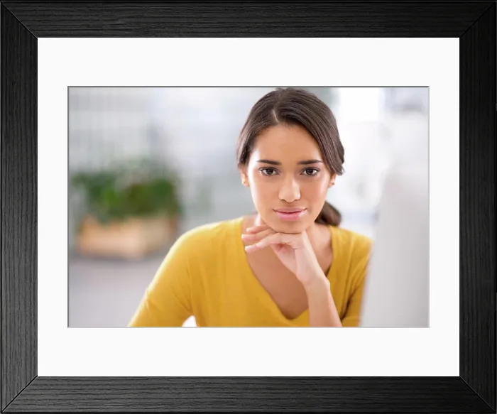 Framed Print : Ambition, office and portrait of woman with confidence Framed Print : Ambition, office and portrait of woman with confidence