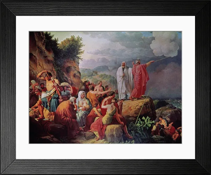Framed Print : Moses Divides the Waters of the Red Sea Christoffer W. Eckersberg (1783-1853 Danish) Framed Print : Moses Divides the Waters of the Red Sea Christoffer W. Eckersberg (1783-1853 Danish)
