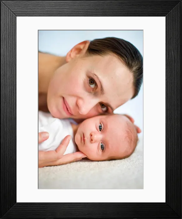 Framed Print : Mother with her one month old baby Framed Print : Mother with her one month old baby