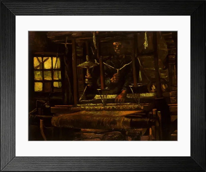 Framed Print : Weaver, Seen from the Front, Van Gogh, Vincent Willem, 1884