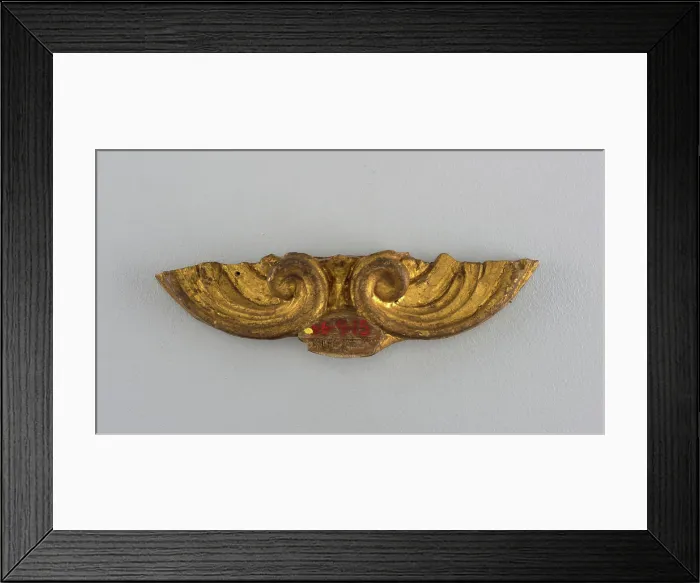 Framed Print : Fragment; wood, gilded Framed Print : Fragment; wood, gilded