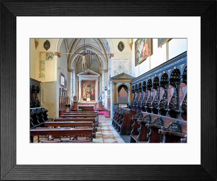 Framed Print : Verona Veneto Italy. The Basilica of Saint Anastasia Framed Print : Verona Veneto Italy. The Basilica of Saint Anastasia