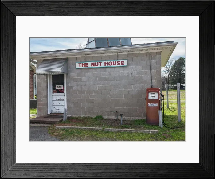 Framed Print : Filling station, Keo cotton plant