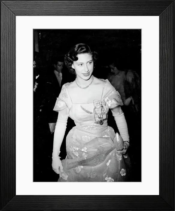 Framed Print : Princess Dances - Princess Margaret was among a party of young people entertained to dinner by ***** July 4, 1951