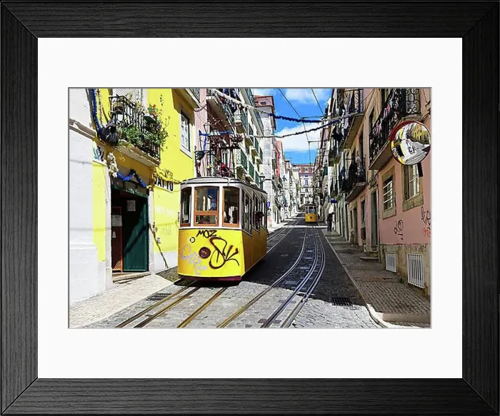Framed Print : Funicular Elevador da Bica, Rua da Bica de Duarte Belcio, Lisbon, Portugal, Europe Framed Print : Funicular Elevador da Bica, Rua da Bica de Duarte Belcio, Lisbon, Portugal, Europe