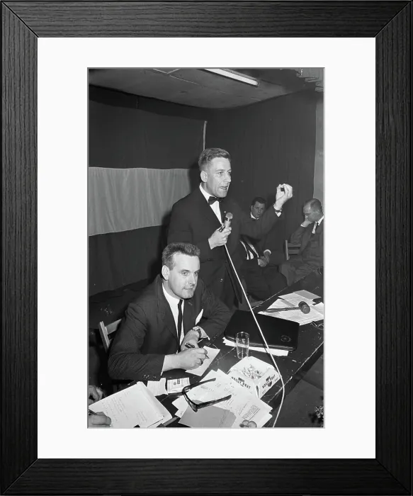 Framed Print : Anefo photo collection. Meeting of the Emergency Council in Hollandsche Rading