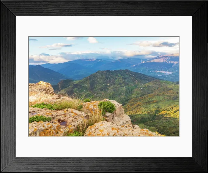Framed Print : Italy, Sicily, Palermo Province, Pollina