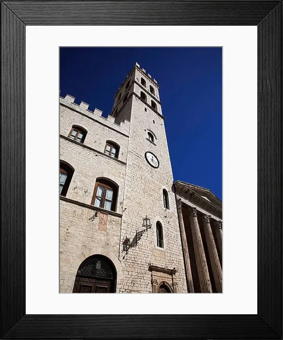 Framed Print : Santa Maria sopra Minerva and Temple of Minerva, Assisi, Umbria, Italy, Europe Framed Print : Santa Maria sopra Minerva and Temple of Minerva, Assisi, Umbria, Italy, Europe