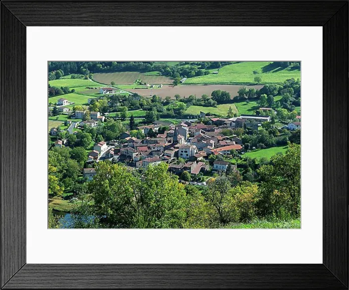 Framed Print : View on Saint Cirgues village. Haut-Allier region. Haute-Loire department. Auvergne Rhone Alpes. France Framed Print : View on Saint Cirgues village. Haut-Allier region. Haute-Loire department. Auvergne Rhone Alpes. France