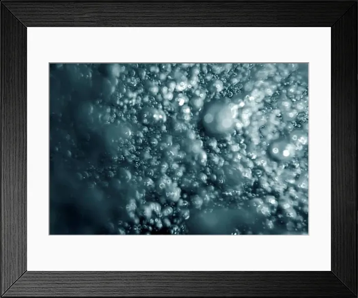 Framed Print : Air bubbles, underwater bubbles Abstract Background Framed Print : Air bubbles, underwater bubbles Abstract Background