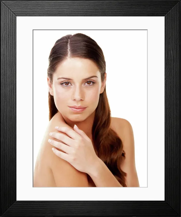 Framed Print : Woman, beauty and portrait with pride in studio for hair care Framed Print : Woman, beauty and portrait with pride in studio for hair care