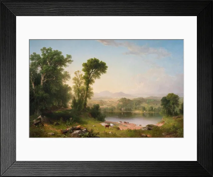 Framed Print : Pastoral Landscape Oil on canvas; 1861 Asher Brown Durand; American; 1796 - 1886 Framed Print : Pastoral Landscape Oil on canvas; 1861 Asher Brown Durand; American; 1796 - 1886