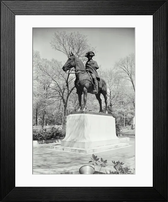 Framed Print : Statue of George Washington in front of the Ford Mansion Framed Print : Statue of George Washington in front of the Ford Mansion