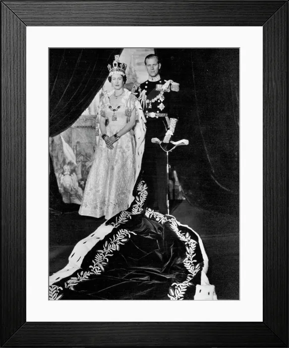 Framed Print : United In Resolve - Her Majesty Queen Elizabeth II with her husband Framed Print : United In Resolve - Her Majesty Queen Elizabeth II with her husband