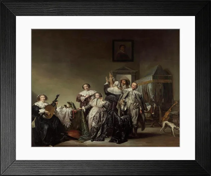 Framed Print : Gallant Company, Pieter Codde, 1633 Framed Print : Gallant Company, Pieter Codde, 1633