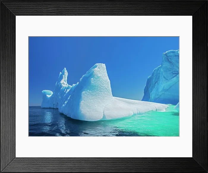Framed Print : Canada, Newfoundland, St. Anthony. Icebergs in Atlantic Ocean Framed Print : Canada, Newfoundland, St. Anthony. Icebergs in Atlantic Ocean