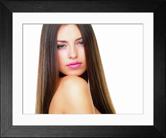 Framed Print : Skincare, portrait and girl in studio space with natural beauty Framed Print : Skincare, portrait and girl in studio space with natural beauty