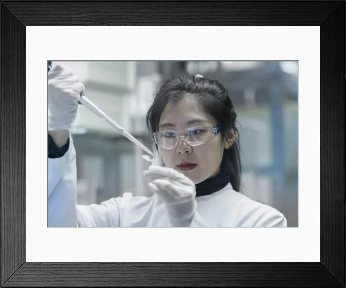 Framed Print : Young female scientist working in a laboratory, Freiburg im Breisgau, Baden-Wºrttemberg, Germany Framed Print : Young female scientist working in a laboratory, Freiburg im Breisgau, Baden-Wºrttemberg, Germany
