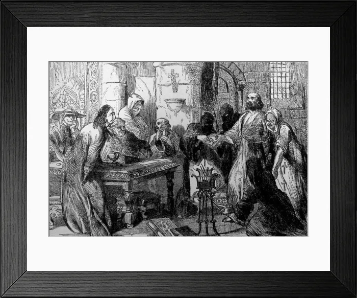 Framed Print : James of Molay (French: Jacques de Molay) (c)