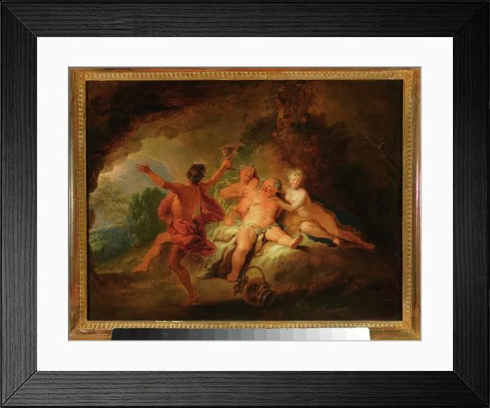 Framed Print : ﻿Bacchanalia. Bertin, Nicolas (1668-1736), painter