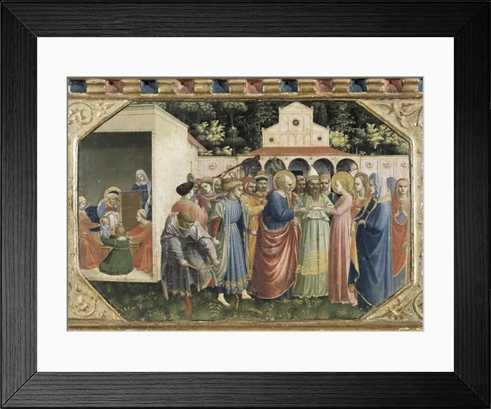 Framed Print : ANGELICO, Fra (1387-1455). The Annunciation Framed Print : ANGELICO, Fra (1387-1455). The Annunciation