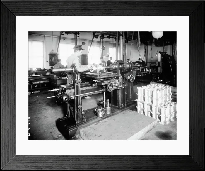 Framed Print : Interior from Gustaf LM Ericsson's automobil factory Framed Print : Interior from Gustaf LM Ericsson's automobil factory