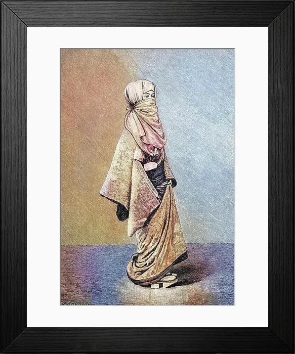 Framed Print : Japanese Women's Life, Winter Clothing of a Japanese Woman Framed Print : Japanese Women's Life, Winter Clothing of a Japanese Woman